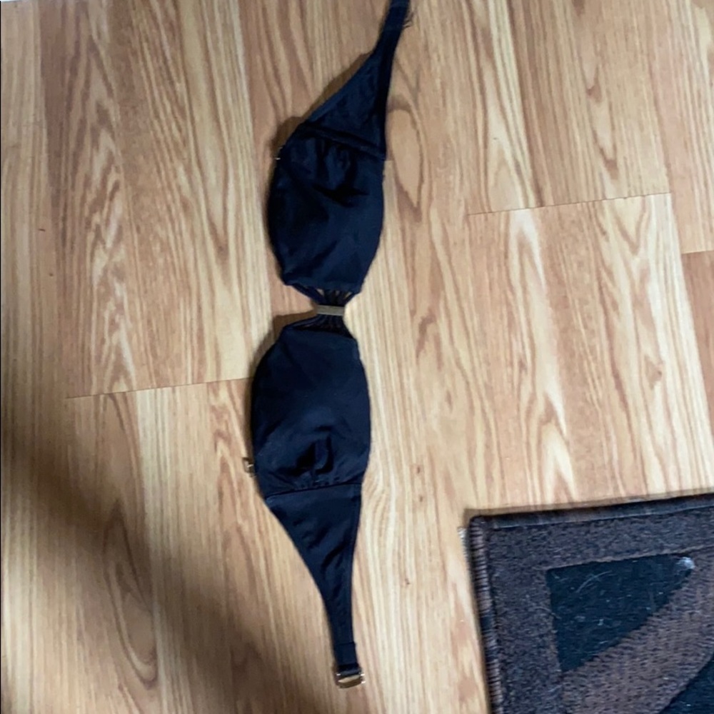 Victoria’s Secret black bandeau swim top